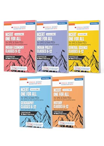 Oswaal NCERT One for All Book For UPSC and State PSCs History, Geography, General Scien…