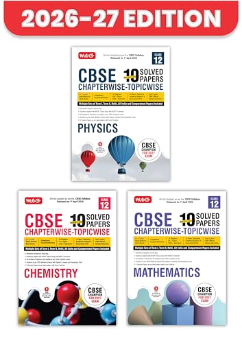 MTG CBSE Class 12 PYQs Book | 10 Years (2026-2017) Chapterwise Topicwise Solved Papers…