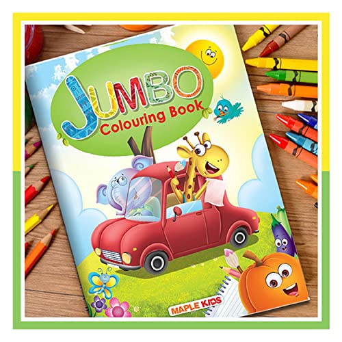 Jumbo Colouring Book - Activity Colouring Book for 3 to 5 years old kids - Gift to chil…