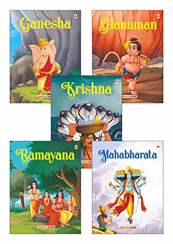 My First Mythology Tale (Illustrated) (Set of 5 Books) - Mahabharata, Krishna, Hanuman,…