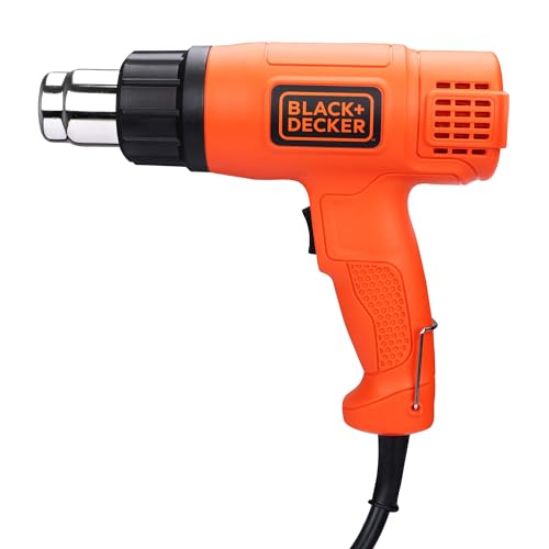 BLACK+DECKER KX1800-B1, 1800 W, Dual Temperature High Speed Corded Heat Gun for Removin…