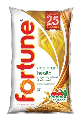 Fortune Rice Bran Health Oil | Reduces Bad Cholesterol | Rich in Gamma Oryzanol | 1L/87…