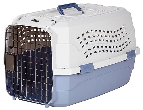 AmazonBasics Two Door Top Load Pet Kennel | 23-inch | Portable Airline Pet Carrier for…