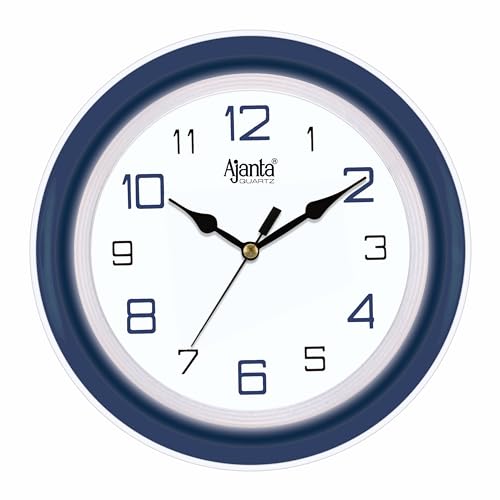 Ajanta AQ-2147 Quartz Glass Abstract Blue Office Clock (210 x 42 x 211 mm