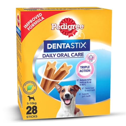 Pedigree Dentastix Oral Care Dog Treat, Adult Small Breed (5-10 kg), 440 g, Recommended…