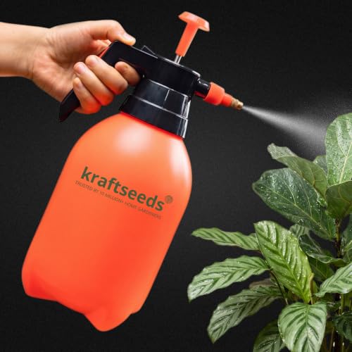 Kraft Seeds 2L Spray Pump for Plants | Garden Sprayer with Adjustable Brass Nozzle | Pl…