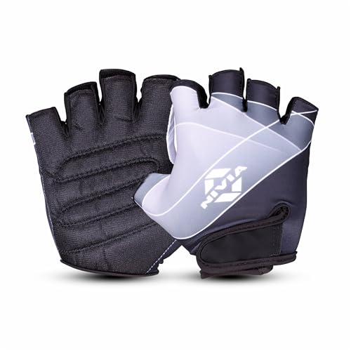 Nivia Crystal 2.0 Gym Gloves for Men & Women, Dotted Padded Palm with Breathable Fabric…