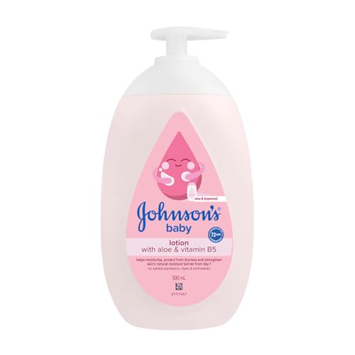 Johnson's Baby Lotion 500ml | With Aloe & Vitamin B5 | Helps Moisturise & Protect Baby'…