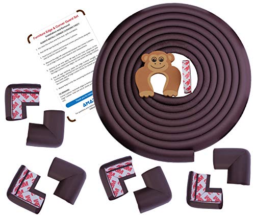 AMAZARA Baby Proofing Edge & Corner Guards | Extra Long 16.4Ft Edge + 8 Pre-Taped Corne…