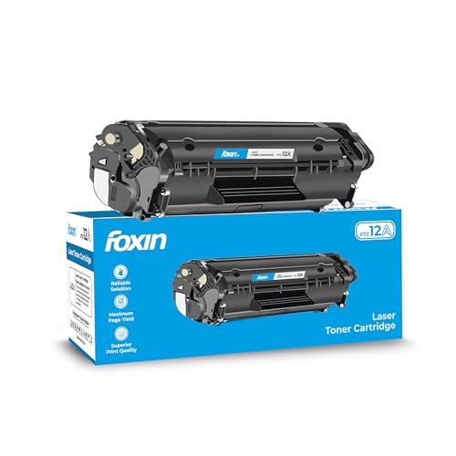 Foxin FTC 12A Laser Printer Toner Cartridge Compatible with HP 1020, M1005, 1018, 1010,…