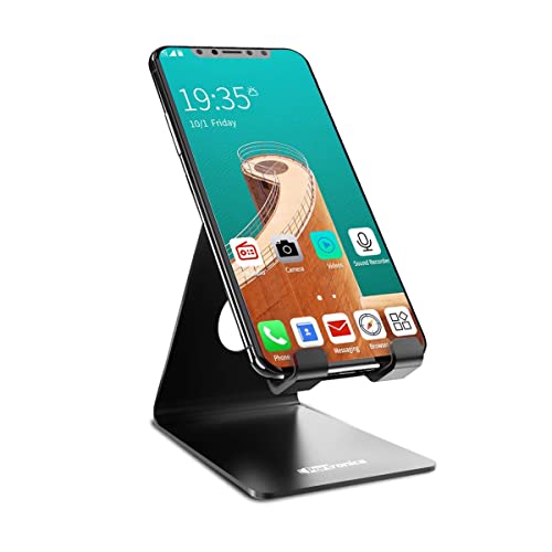 Portronics MODESK Universal Mobile Holder Stand with Metal Body, Anti Skid Design, Ligh…