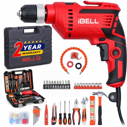 IBELL Professional Tool Kit with Impact Drill TD13-100 | 650W | Copper Armature | 13mm…