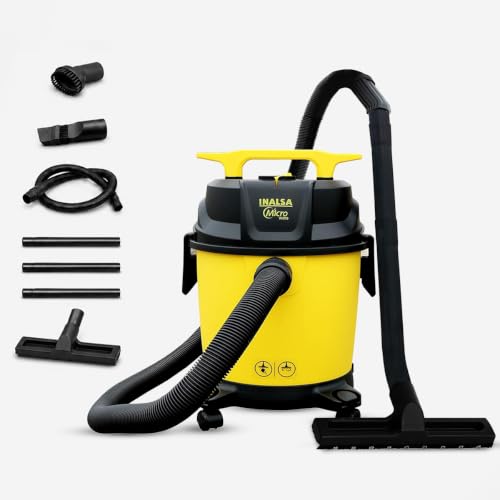 INALSA Wet and Dry Vacuum Cleaner for Home,10 LTR Capacity,1200 W, 17 kPa Suction, Blow…