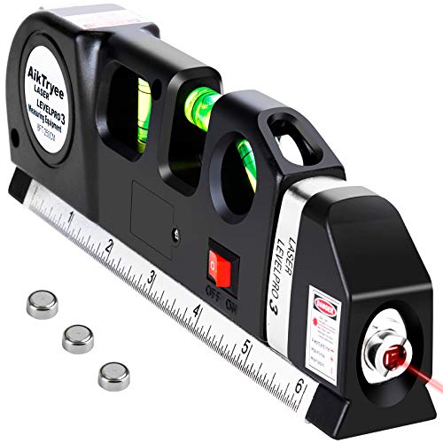 AikTryee Multipurpose ABS Laser Level Line Tool Kit | Standard Cross | leveler Beam wit…