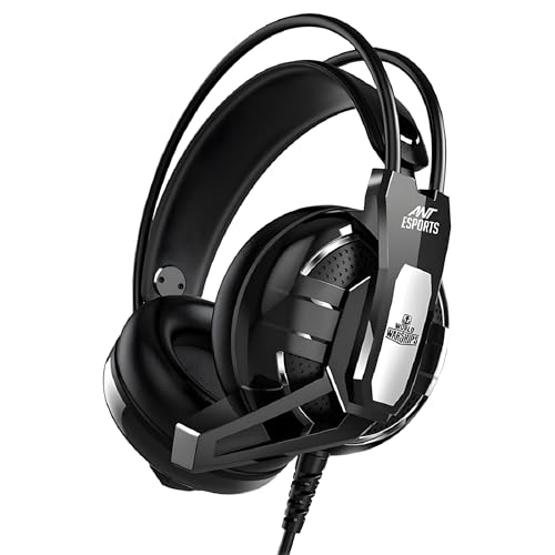 Ant Esports H520W Smartchoice Gaming Headset with Mic, Wired 3.5mm Over-Ear, 50mm Bass…
