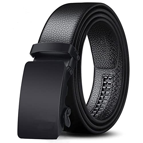 ZORO Men's Vegan Leather Belt for Men, Formal/Casual,Autolock,Black | Fit on up to 38 I…