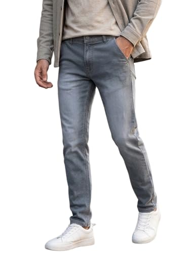 Urbano Fashion Men's Grey Slim Fit Washed Jeans Stretchable (epsrustsprcrs-mgrey-36)