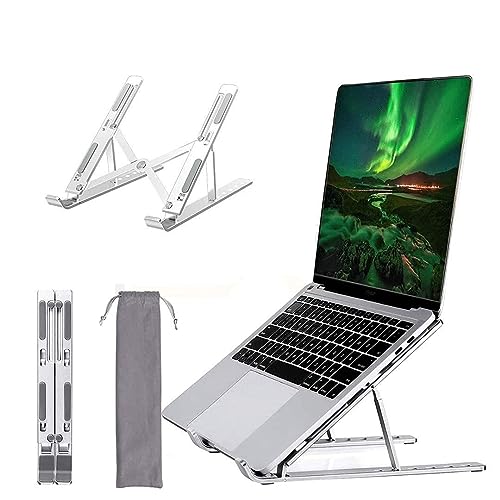Dyazo 6 Angles Adjustable Aluminum Ergonomic Foldable Portable Tabletop Laptop/Desktop…