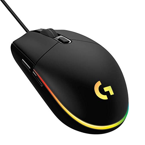 Logitech G102 Light Sync Gaming Mouse with Customizable RGB Lighting, 6 Programmable Bu…