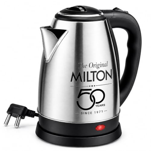 Milton Appliances Go Electric Kettle 1.8 Litre I 3X Protection - Dry Boil, Auto Shut Of…