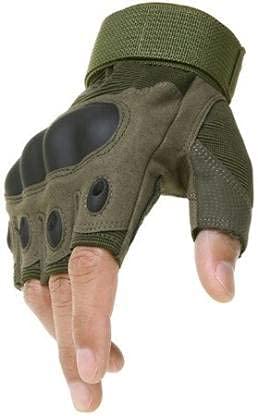 ZaySoo Gloves for Bike Riders/Cycling Leather - Army Green, Standard