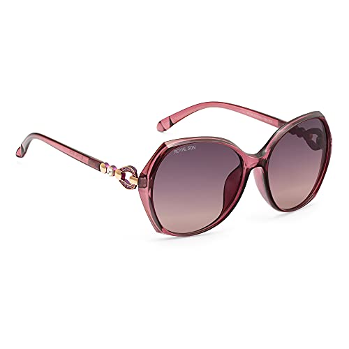 ROYAL SON Butterfly Polarization Uv Protection Women Sunglasses Black Lens - Chiwm00116…