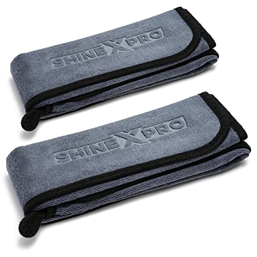 ShineXPro Microfiber Car Cleaning Cloth - OG Soft 500 GSM Extra Large (35x75 CM) Microf…