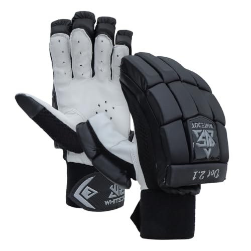 WHITEDOT Sports Leather Whitedot Dot 2.1 Cricket Batting Gloves||Suitable for Mens|Adul…