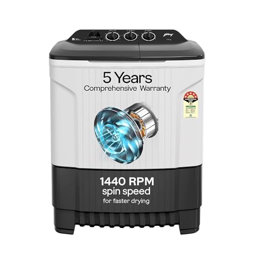 Godrej 7 Kg 5 Star with 5 Years Comprehensive Warranty, Active Soak Technology, 370 W P…