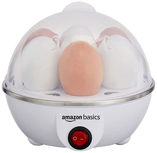amazon basics Electric Egg Boiler | 350 Watt | Boils Upto 7 Eggs | Automatic Operation,…