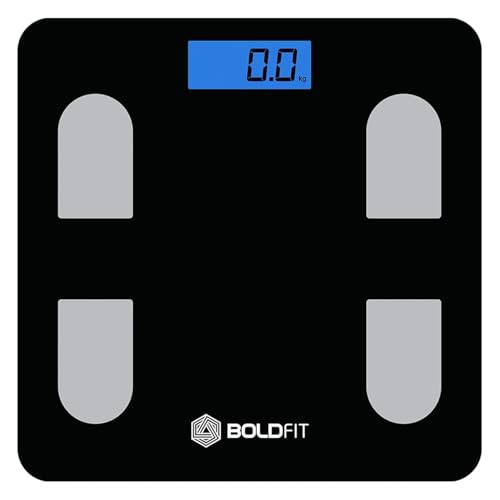Boldfit Weight Machine for Home Digital Weighing Machine for Human Body with LCD Displa…