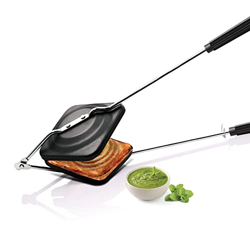 MILTON Pro cook Non-Stick Aluminium Sandwich Gas Toaster, 14 cm, Sandwich Maker, Sandwi…