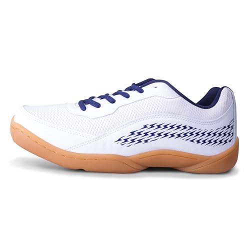Nivia Flash 2.0 Badminton Shoes for Men, PVC Synthetic Leather & Mesh Upper, Duo-Foam M…