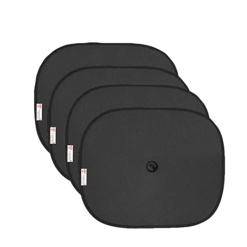 Tantra Car Sun Shade for Side Windows (Black) Pack of 4