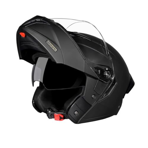Studds Trooper ISI and DOT Certified Matt Finish Flip-up Full Face Helmet for Men and W…