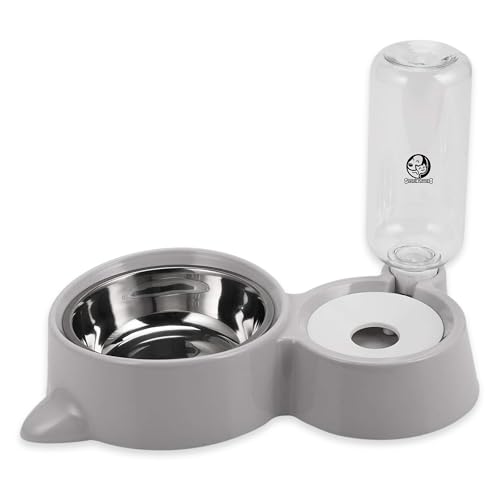 Foodie Puppies 2-in-1 Pet Feeding Bowl and Water Bottle Set for Puppies and Cats | Stai…