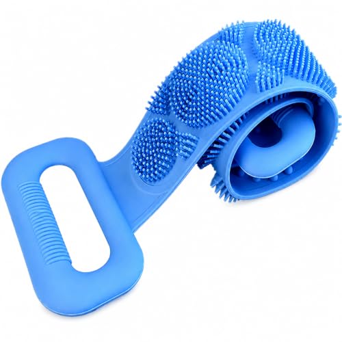 Sulfar Nixy Series Silicone Body Back Scrubber, Double Side Bathing Brush for Skin Deep…