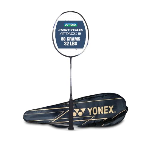 Yonex Astrox Attack 9 Ultra Strong Japan Made Graphite Strung Badminton Racquet with Fu…