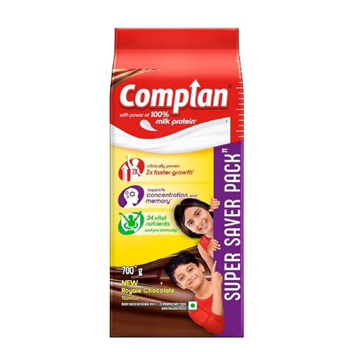 Complan Nutrition Drink Powder for Children, Royale Chocolate Flavour,700 grams Carton|Nutr…