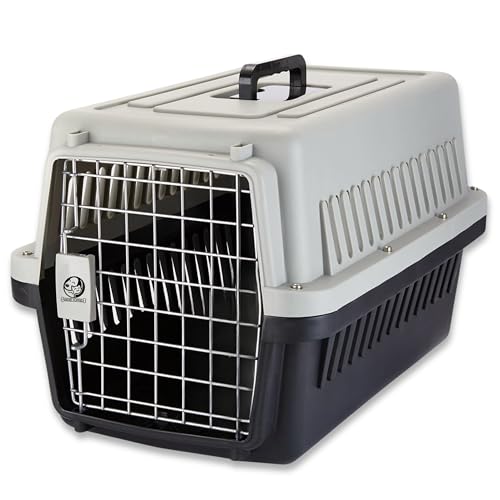 Foodie Puppies Portable Pet Carrier Crate with Handle (Fiber Cage - Large) (58 x 37 x 3…