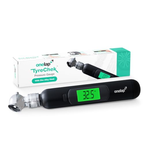 Onelap TyreChek™ - Digital Tyre Pressure Gauge (Zinc Alloy Head) | 0-150 PSI | Suitable…