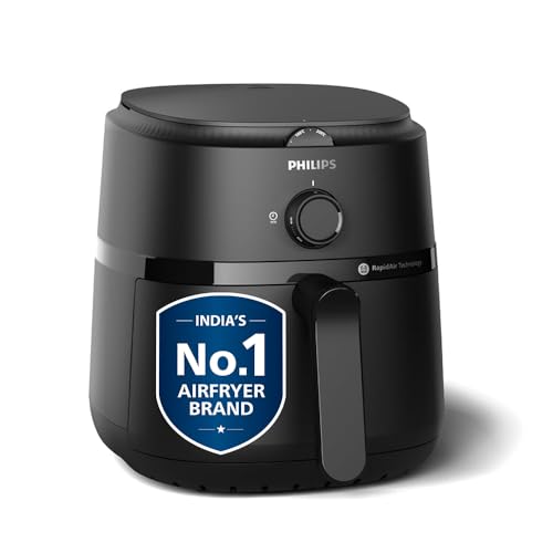 PHILIPS Air Fryer NA120/00, 4.2 Litre, Large, 100% Food Safe