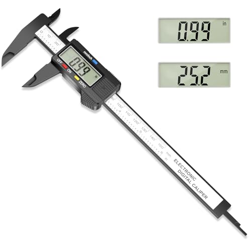 Digital Caliper Calipers Measuring Tool, 0-6inches Electronic Caliper with Premium Larg…