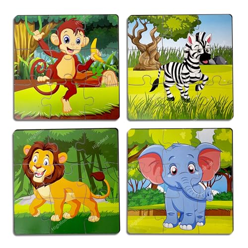 HighRoof Wooden Jigsaw Puzzle Games for Children & Kids Wooden Puzzle for 2 3 4 5 6Year…