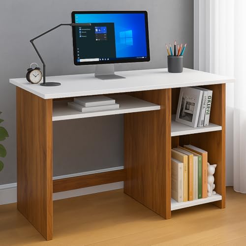 Callas Engineered Wood Computer Desk – Small Modern Writing Desk for Home Office, Bedro…