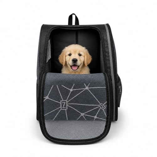 OZO Breathable Pet Carrier Backpack for Dogs & Cats – Airline-Approved, Expandable, Dur…