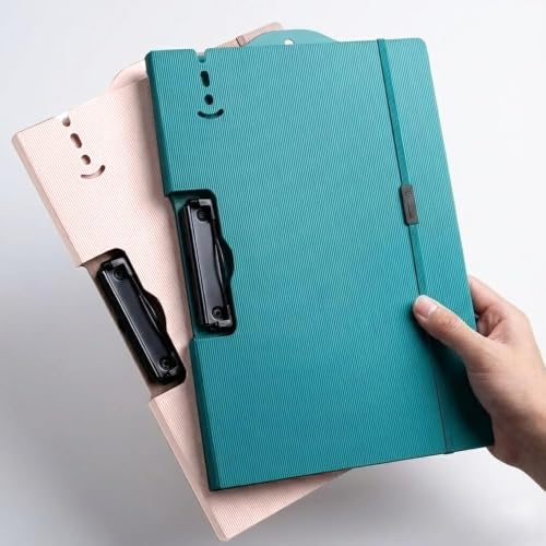 Tarkan A4 Size Clipboard File Folder with Adjustable Strap, Pack of 2, for Home, School…