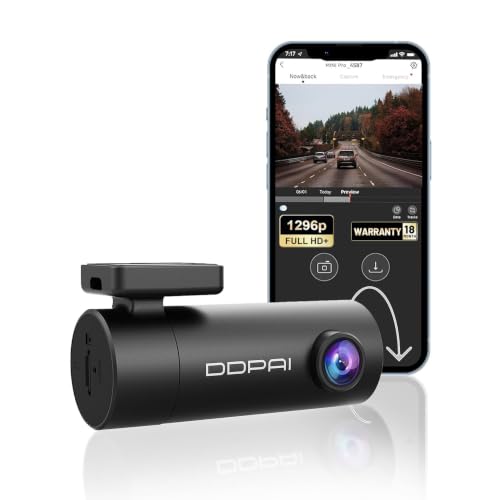 DDPAI Dash Cam for Car, 2K Resolution, with 3MP Camera | Emergency Accident Lock | Wi-F…