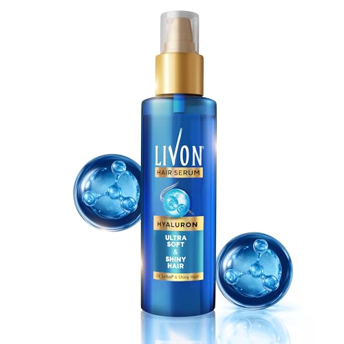 Livon Hyaluron Hair Serum for women & men | 2X Softer & Shiny Hair | Hair Serum for Dul…