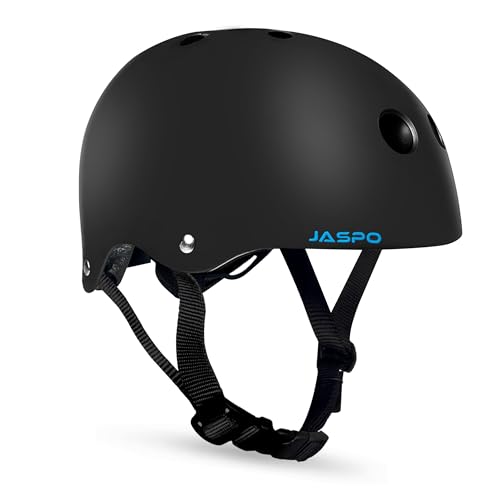 Jaspo Vault Adjustable Helmet, ABS Shell Black EPS Foam, Dial Adjuster, Lightweight,Com…